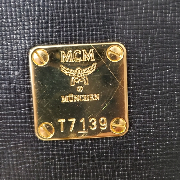 MCM Black Leather with Gold Hardware and Decoration Mini Handbag- EUC - COA - Picture 8 of 16